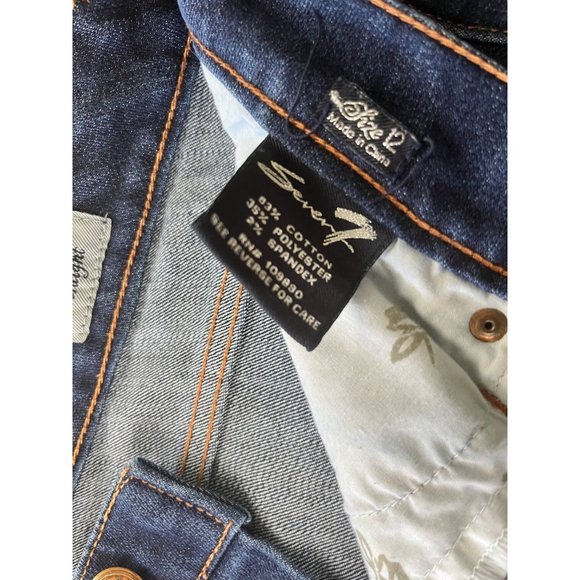 Womens Straight Leg Stretchy Jeans, Size 12, (SKU-B17) - Picture 8 of 9